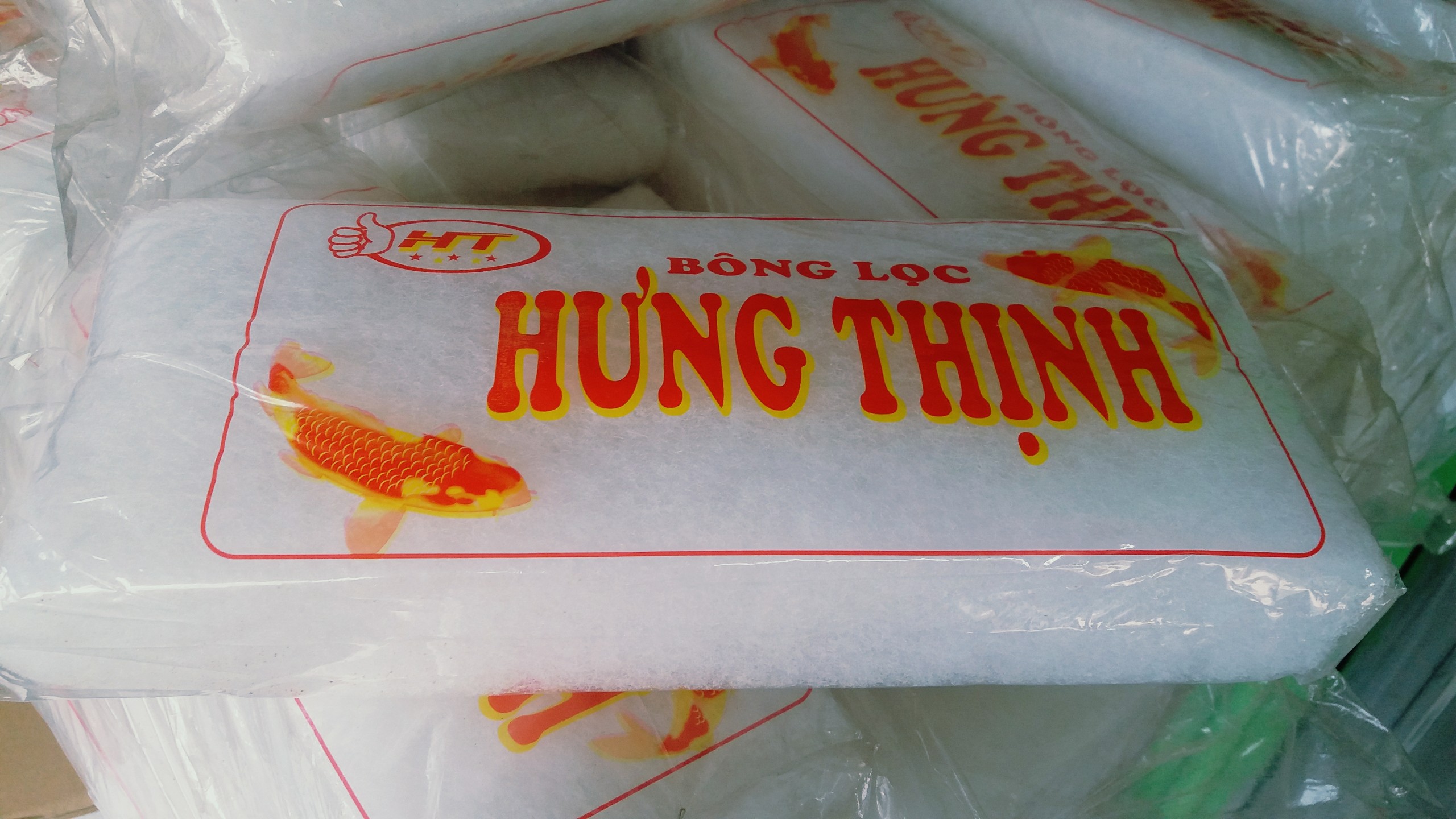 Bông lọc hưng thịnh - bông lọc trắng | vật liệu lọc nước cho bể cá cảnh, thuỷ sinh
