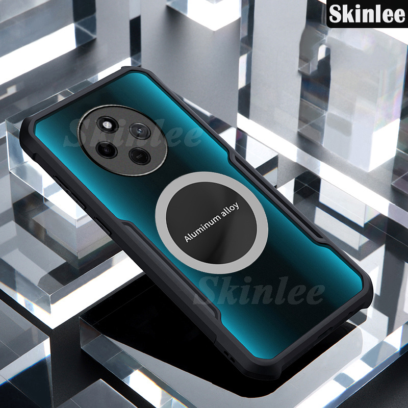 Phone case For Redmi 14C Back cover Hard Phone Case Clear Transparent Shockproof with Car Navigation Holder Ring For Xiaomi Redmi 14C Cover cases.