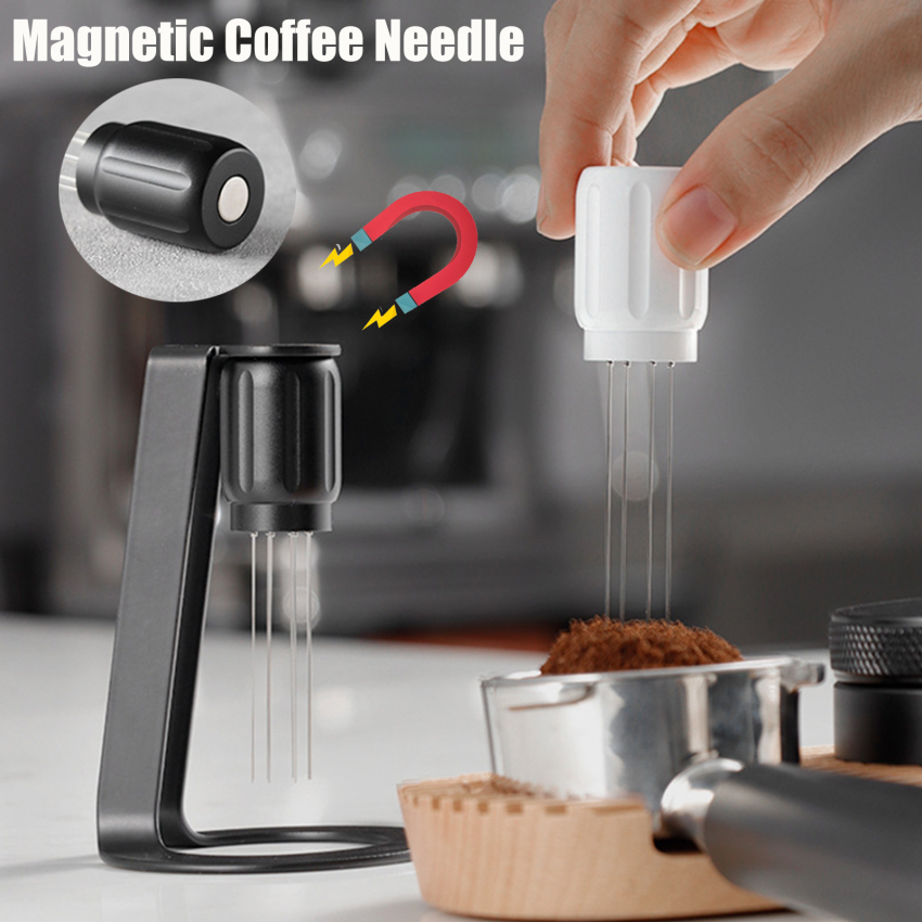 WDT Tools Coffee Needle Distributor Mag-netic Leveler Stirrer With Stand For Tamper Espresso Maker Accessories Barista Tools