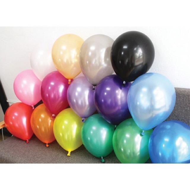 [Sỉ] Bịch 100 quả Bong bóng nhũ size 10’