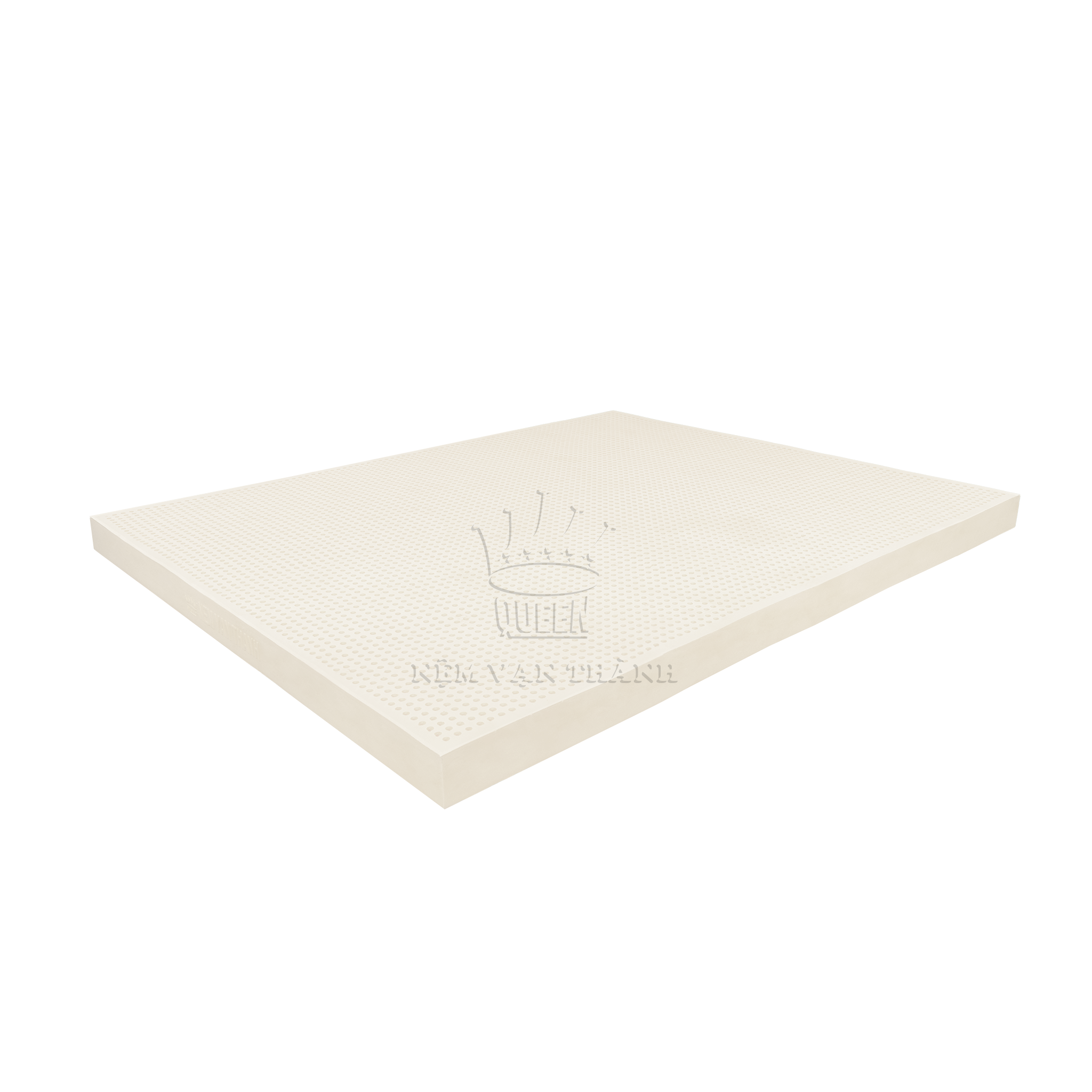 Nệm cao su 100% thiên nhiên vạn thành standard 160 x 200 x 10cm + kèm 1 áo lót nệm cùng size.