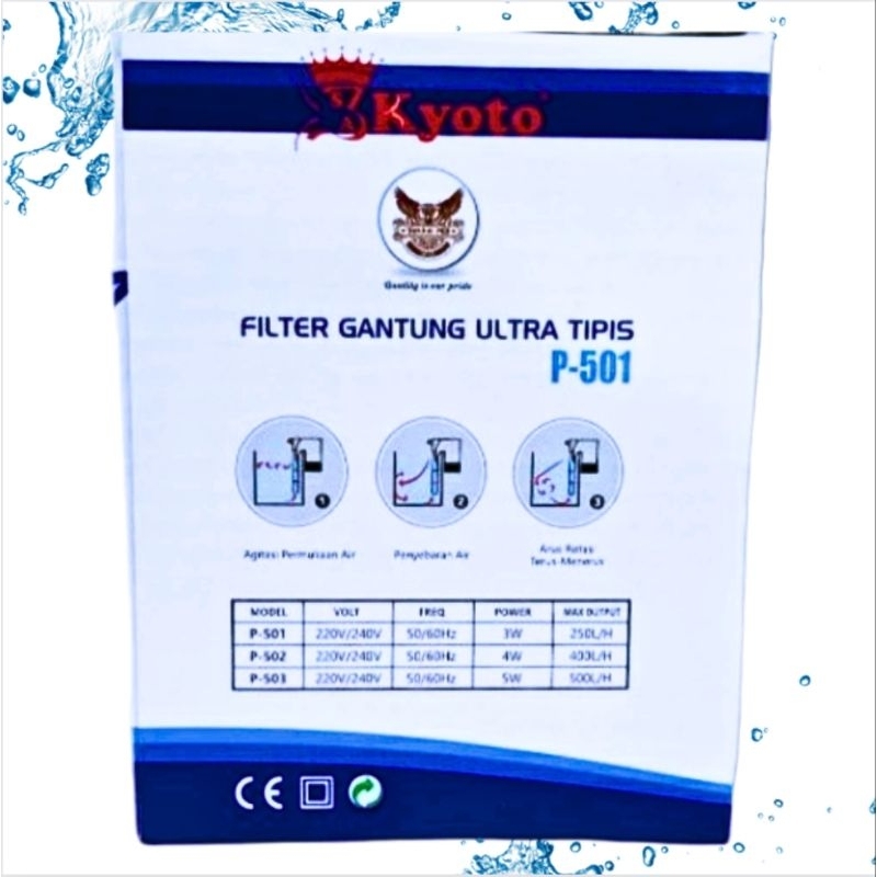KYOTO P 501 Pompa aquarium aquascape filter gantung