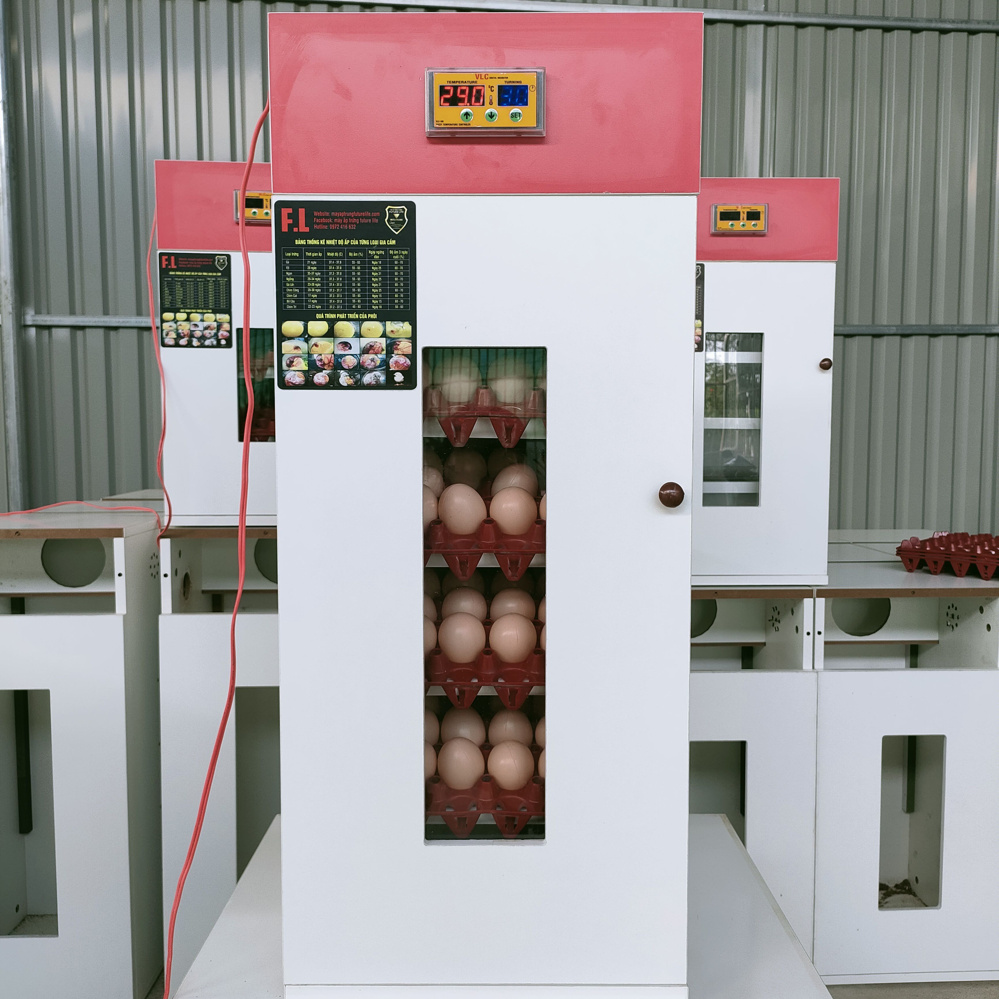 máy ấp 120 trứng đảo lăn