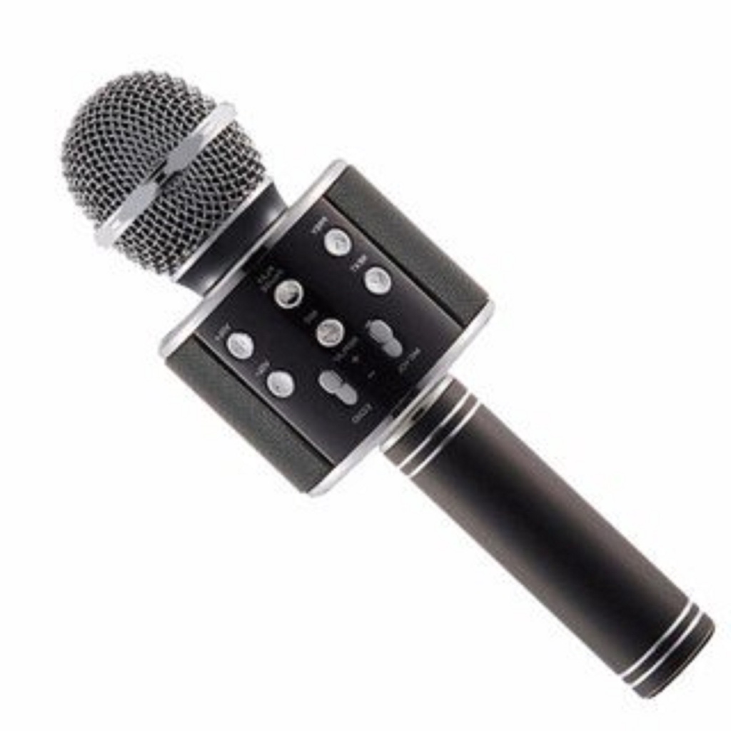 (SỈ) Mic Hát Karaoke Kèm Loa Bluetooth WS-858 Đa Năng