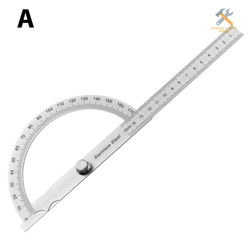 Usefull tool store thước đo góc 180 độ thước đo góc kim loại thước đo góc dụng cụ chế biến gỗ