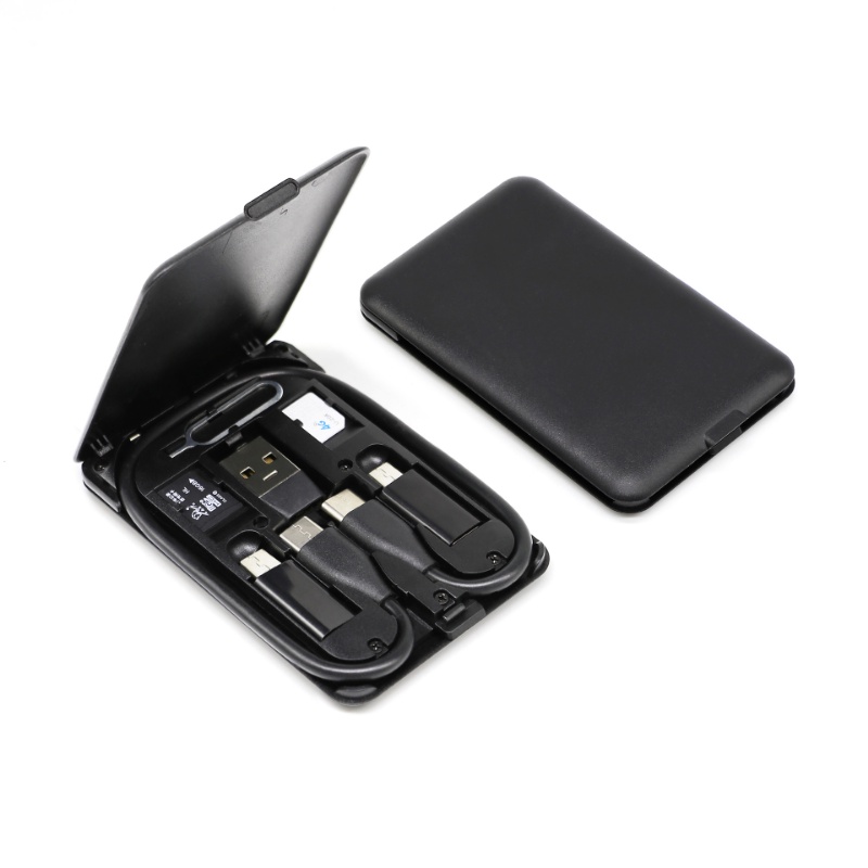 4 trong 1 USB C để USB C Cáp PD 60W dữ liệu sạc nhanh dây cho Iphone Xiaomi Loại C Micro Cáp với chủ lưu trữ hộp