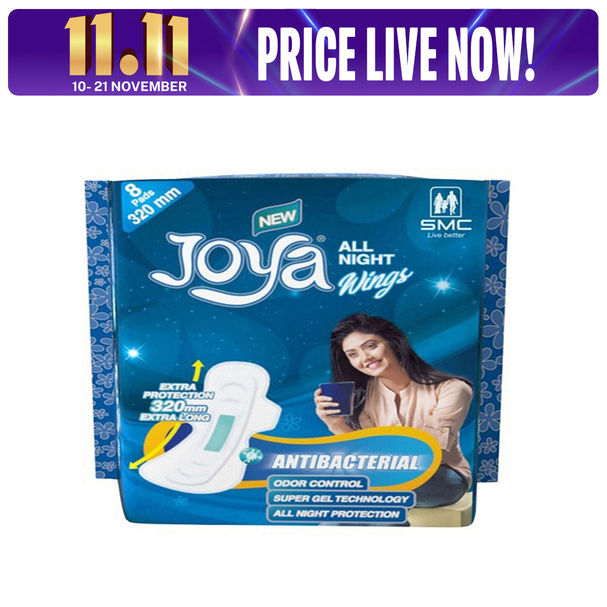 Joya All Night Wings - 8 Pads Pack - pad