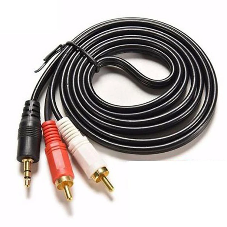 Dây loa 1 đầu 3.5 ra 2 AV dài 1m5
