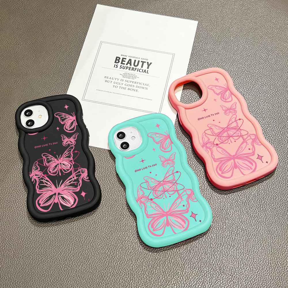 BILI%20for%20Samsung%20S25%20S25+%20S25%20Ultra%205G%20Back%20Cover%20Flutter%20Butterfly%20Pattern%20Design%20Wavy%20Soft%20Silicone%20Mobile%20Phone%20Covers%20-%20Image%203