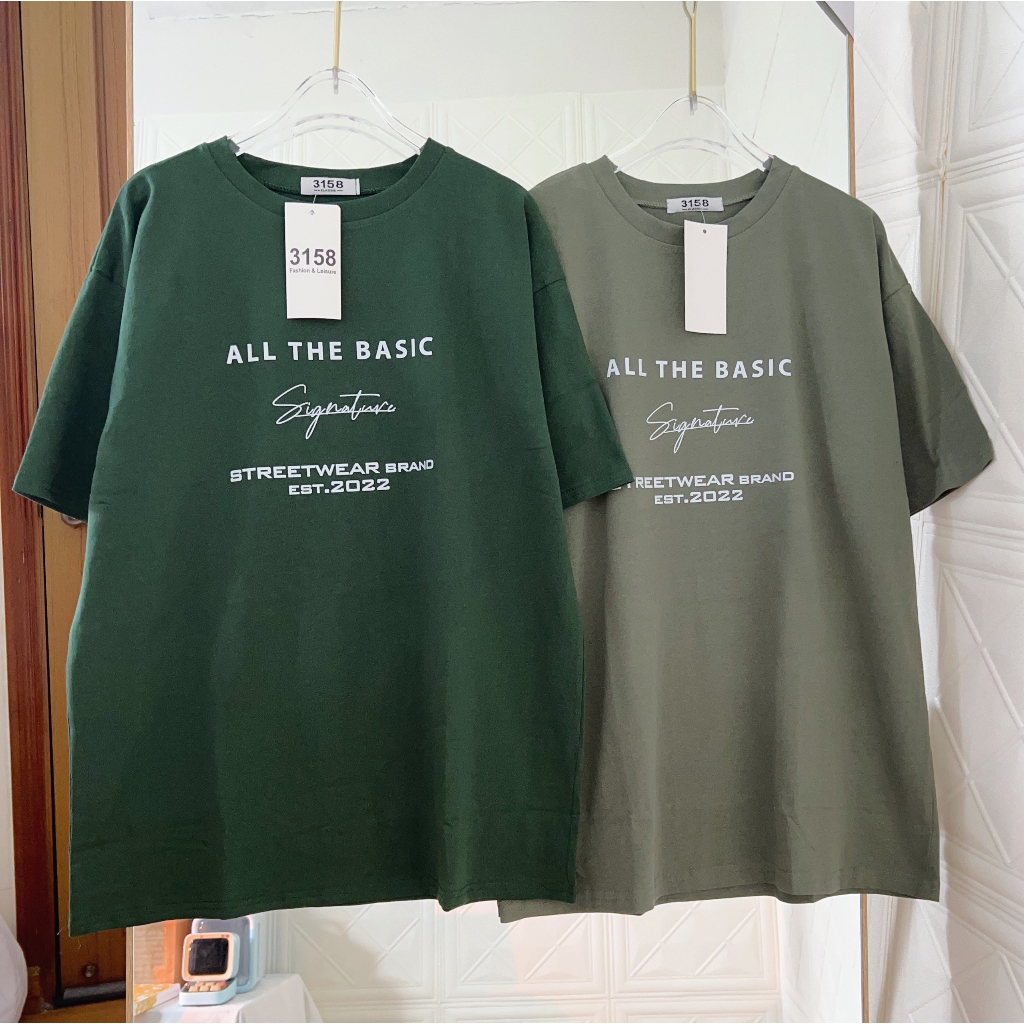 Áo thun nam nữ mẫu ALL THE BASIC áo phông cotton 3158