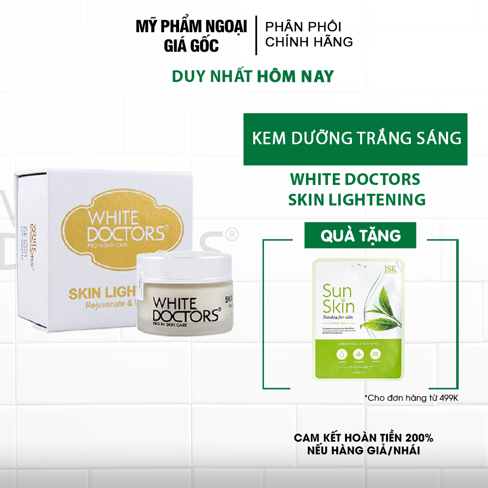 Kem siêu trắng da mặt chống lão hóa White Doctors - Skin Lightening