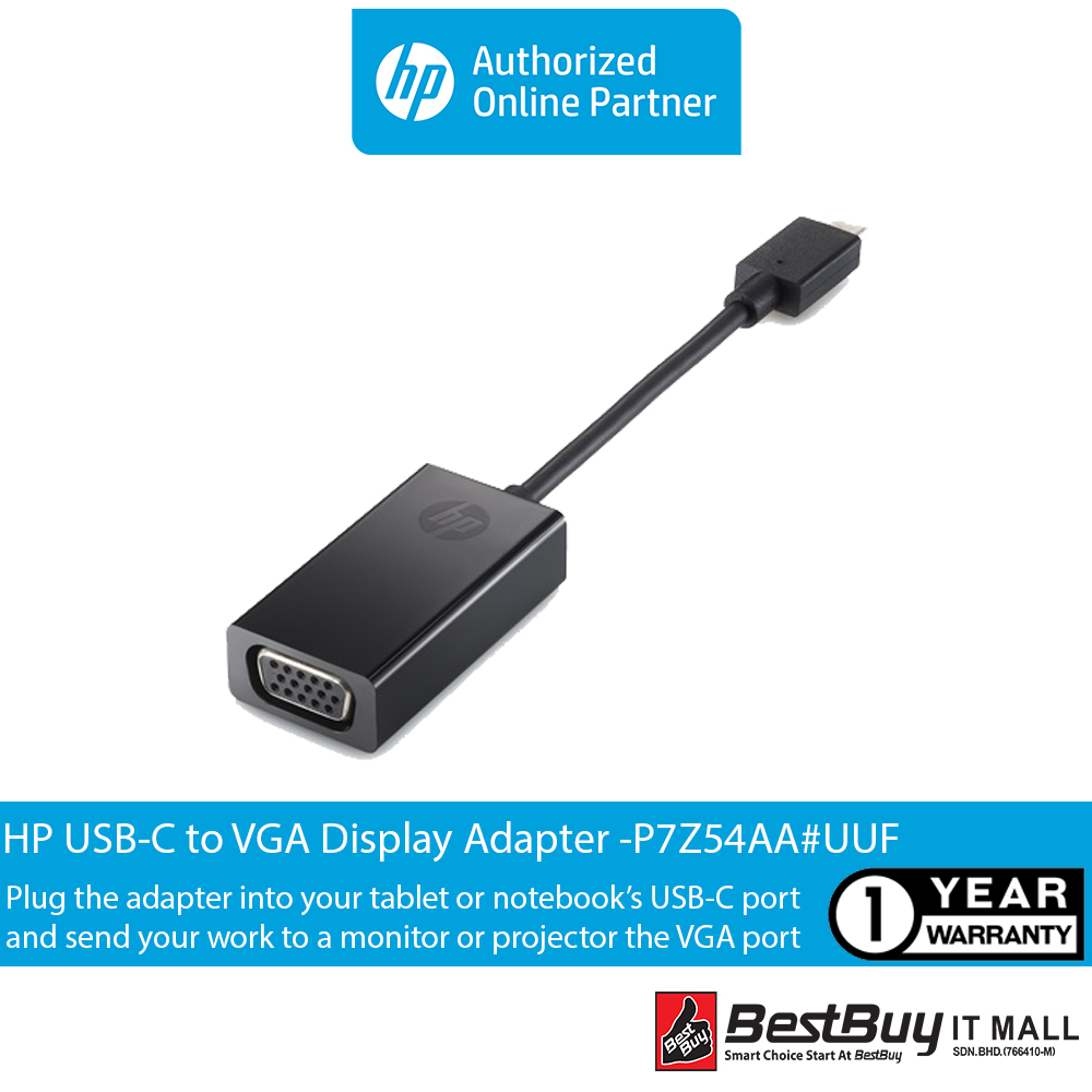 HP USB-C to VGA Display Adapter (P7Z54AA) | Lazada