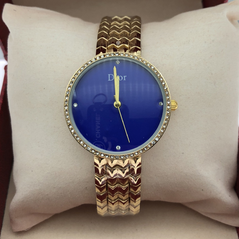 CD112116M002 Christine Dior Christal Ladies 28MM Watch with Diamonds and  Sapphires