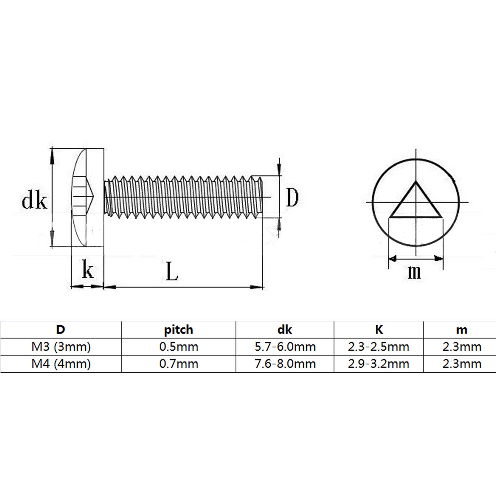 20pcs%20M3%20M4%20A2-70%20304%20Stainless%20Steel%20Triangle%20Socket%20Slotted%20Pan%20Security%20Anti%20Theft%20Bolt%20Screw%20-%20Image%206