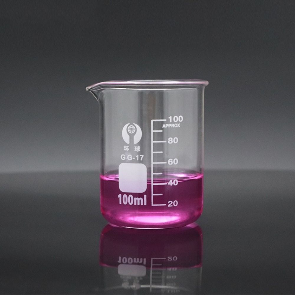 CLASOE 10ml 25ml 50ml 100ml 150ml Lipstick Heating Beaker Thicken Transparent Measuring Beaker Multifunctional Handmade Lip Balm Glass Low Form Beakers Chemistry Lab