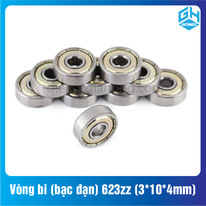 Combo 2 cái Vòng bi (bạc đạn) 623zz kích thước(3*10*4mm)