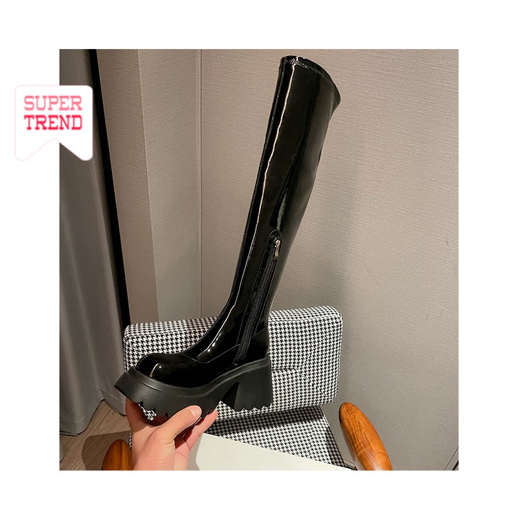 Giày Bốt Cao Gót 8Cm Thời Trang Dành Cho Nữ