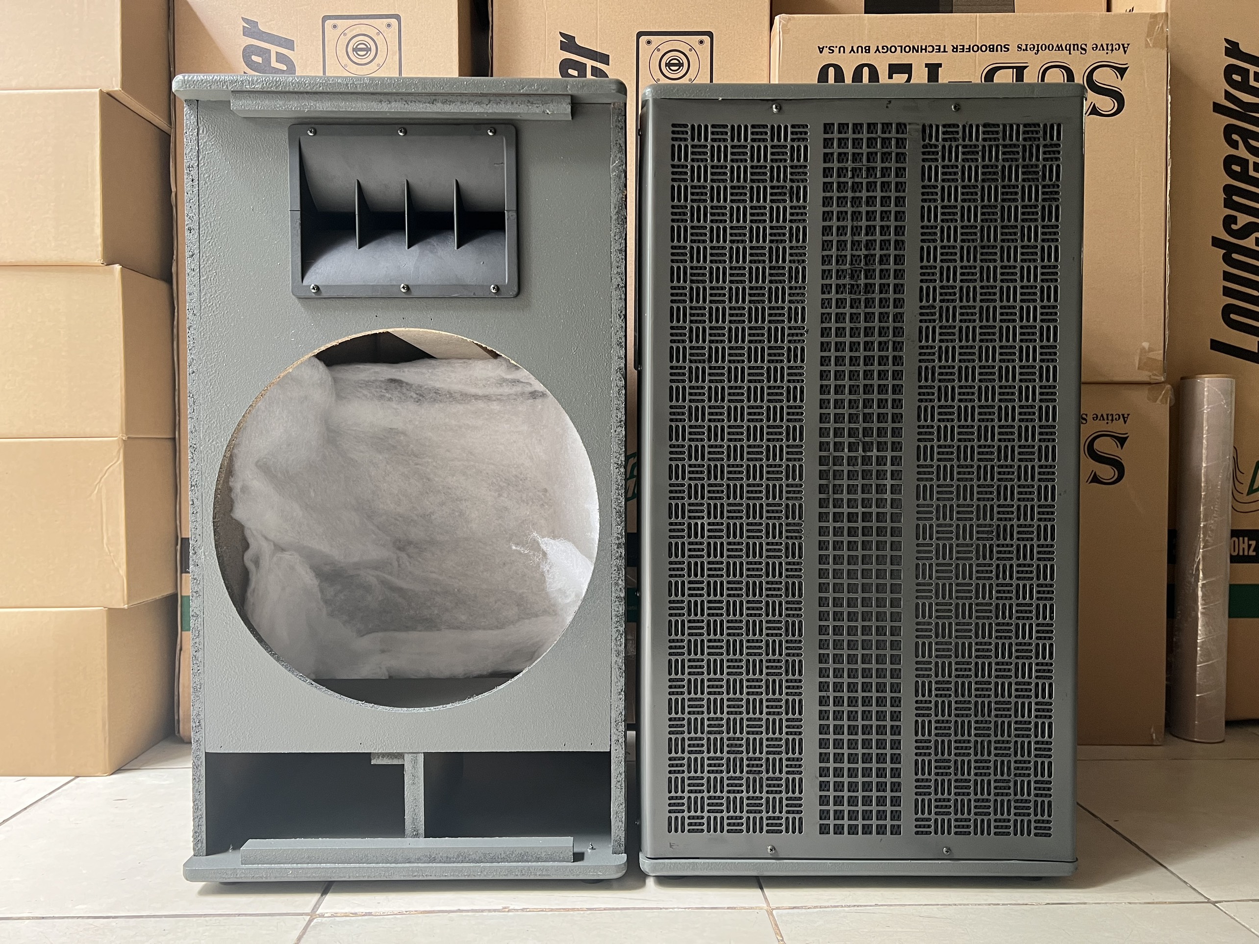 Vỏ thùng loa 4 tấc họng Array