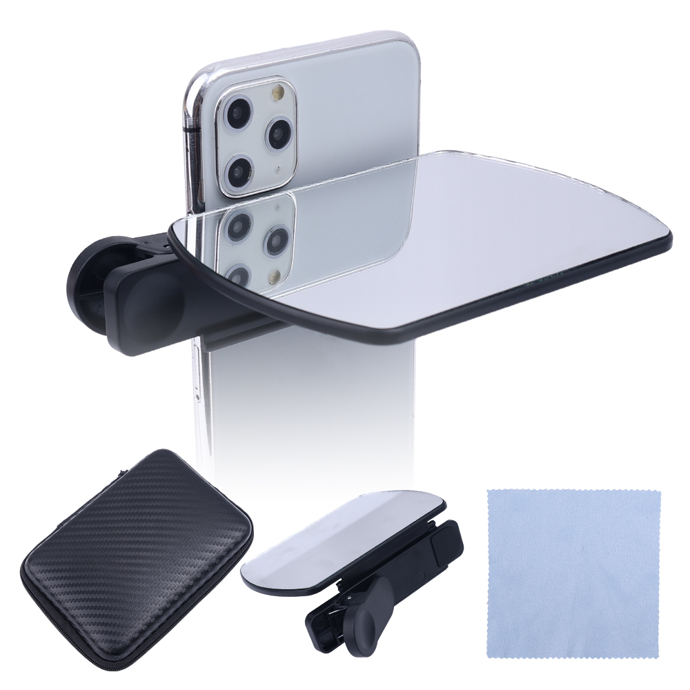 【Prime deal】 Camera Reflection Clip Kit Adjustable Reflector Phone Lens Reflecting Selfie Vlog Artifact.
