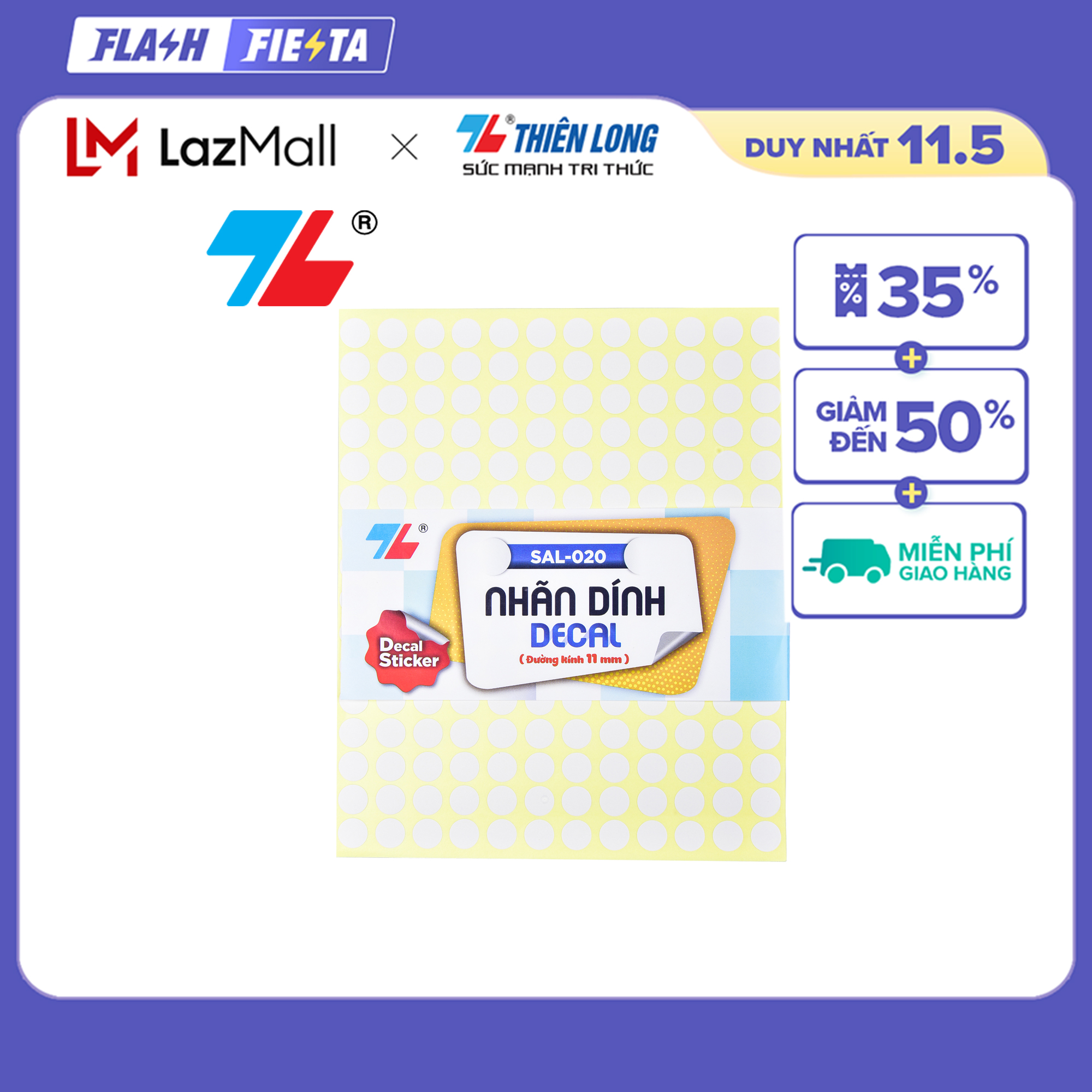 Nhãn dính decal Thiên Long SAL-020