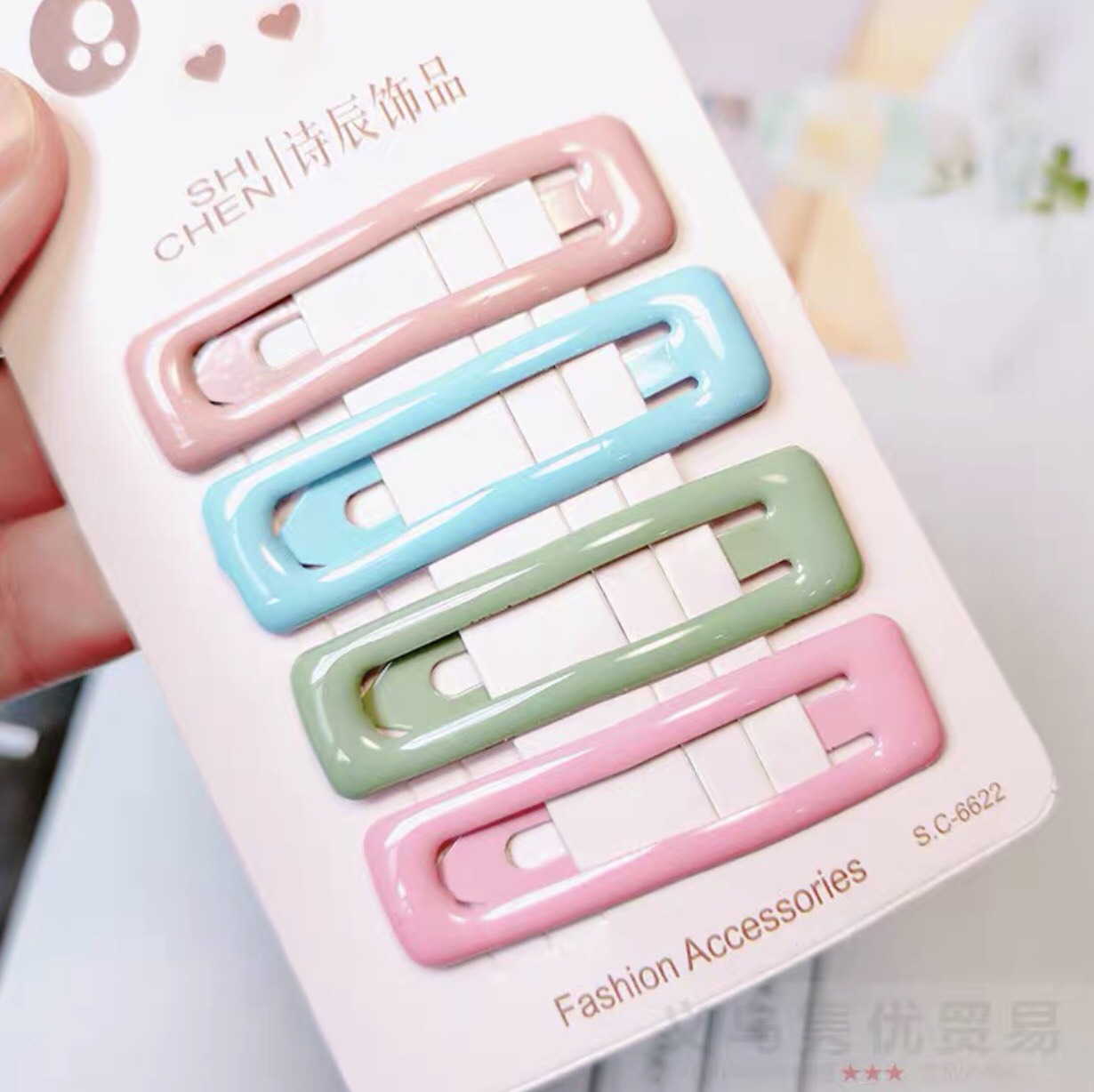 Sét 4 kẹp tóc sắc màu - phukienteen