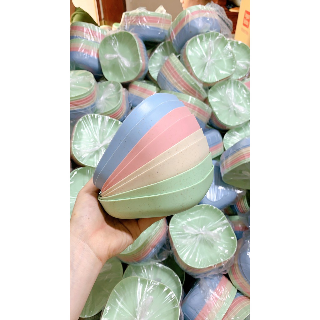 SET 8 CHIẾC ĐĨA LÚA MẠCH MẪU MỚI TONE MÀU PASTEL NGỌT NGÀO /COMBO 8C ĐĨA LÚA MẠCH