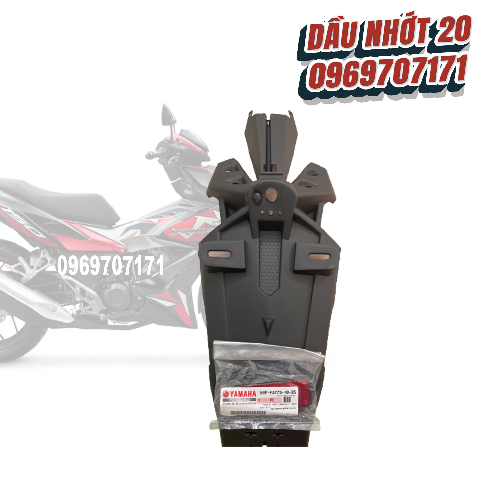 [Hình thật] Dè sau Exciter 150 MX King Malay mẫu mới 2020 gắn như ZIN có mắt mèo phản quang