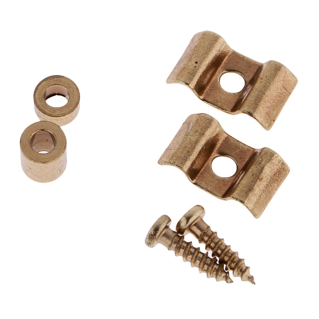 BNGUITAR 2x Guitar Roller String Tree Retainer Guides with Screws