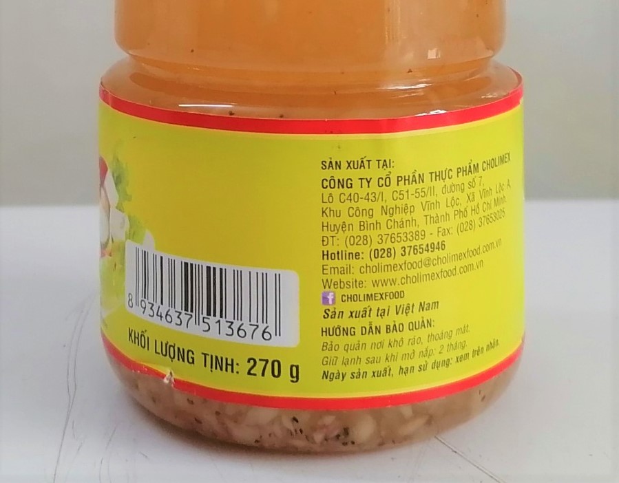 [Chai 270g] DẦU GIẤM TRỘN XÀ LÁCH [VN] CHOLIMEX Salad Dressing