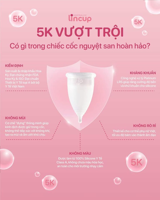cốc nguyệt san lincup