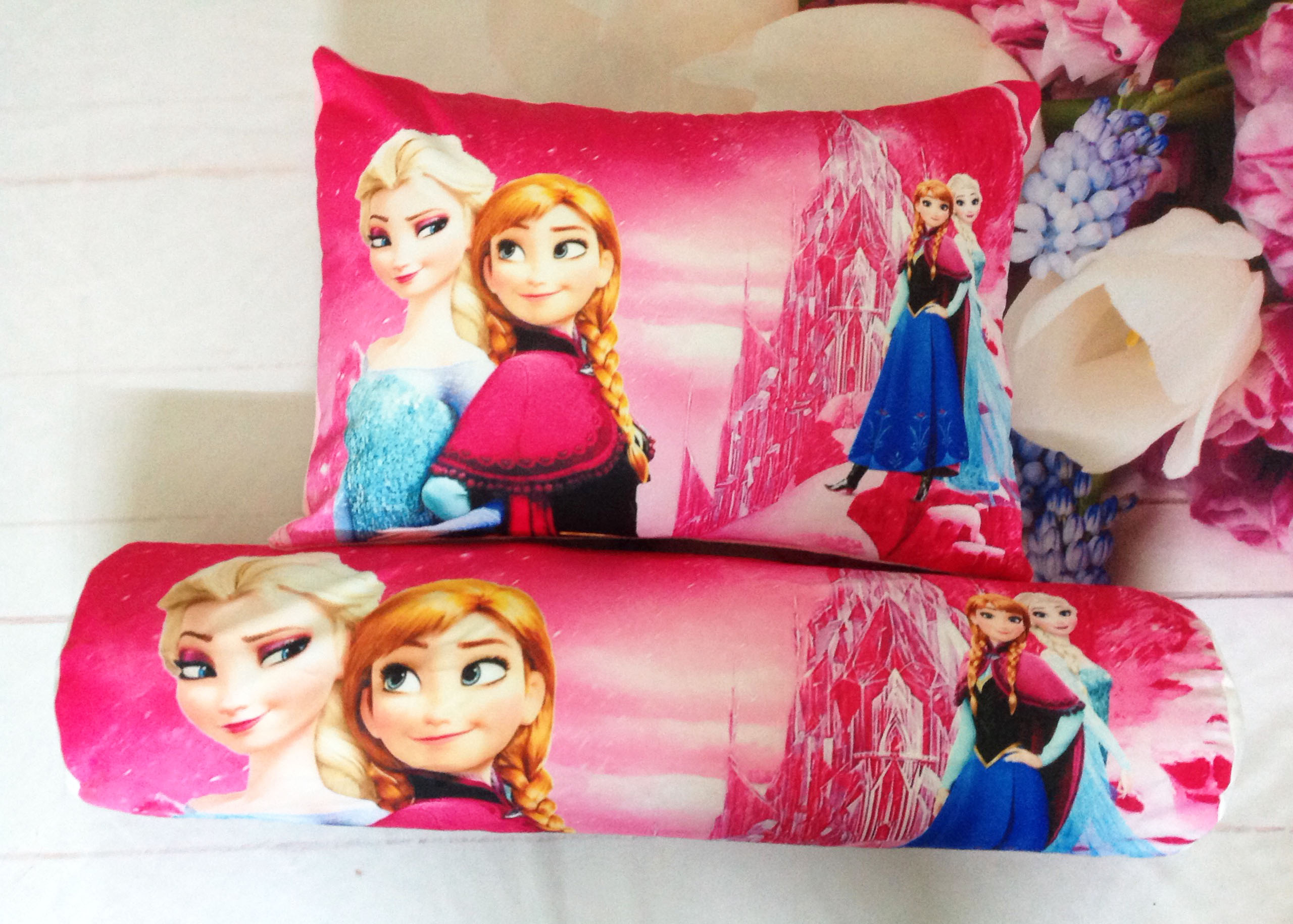 Vỏ gối và chăn Elsa hồng cho bé (bán lẻ từng món)