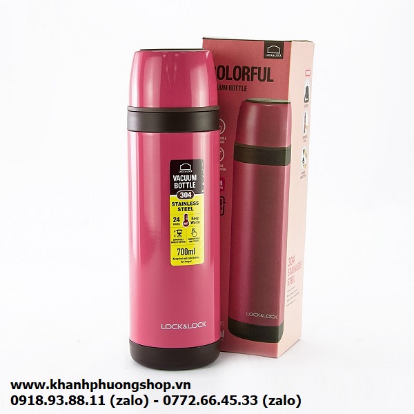 bình nước giữ nhiệt lock&lock 700ml - bình nước lock&lock