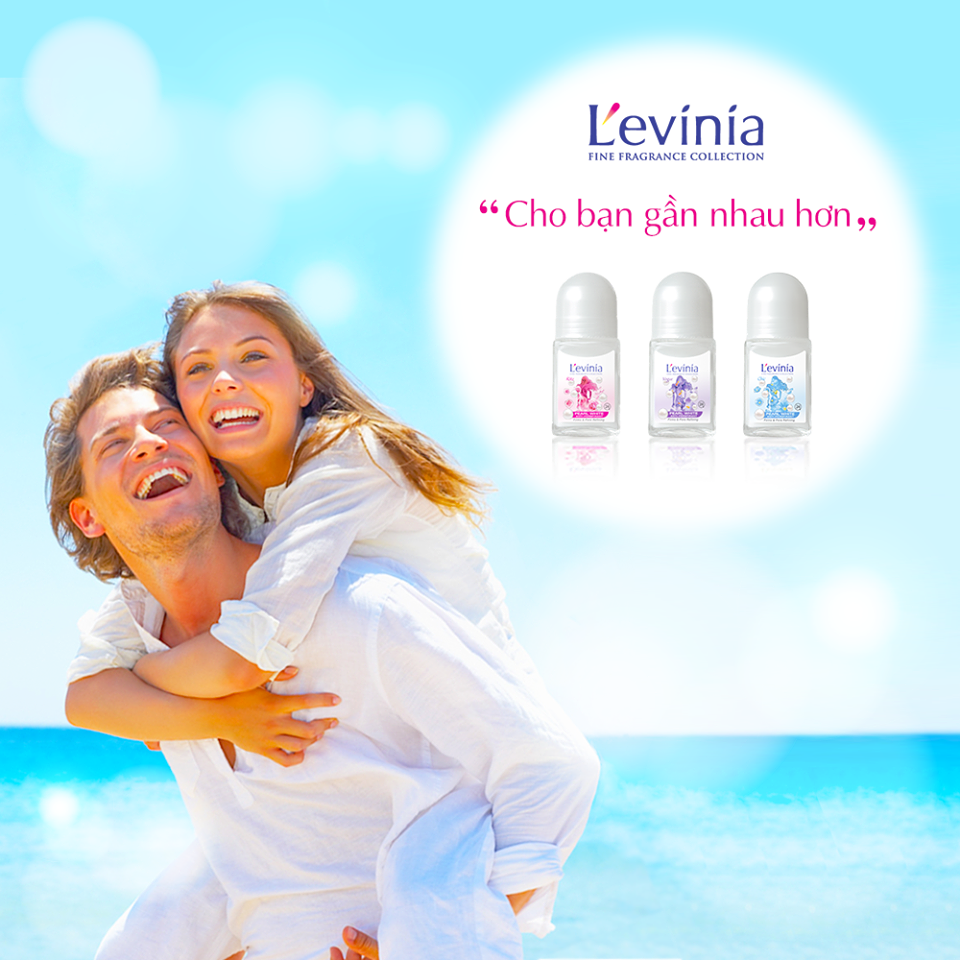 Lăn khử mùi dưỡng trắng da Levinia 70ml chính hãng