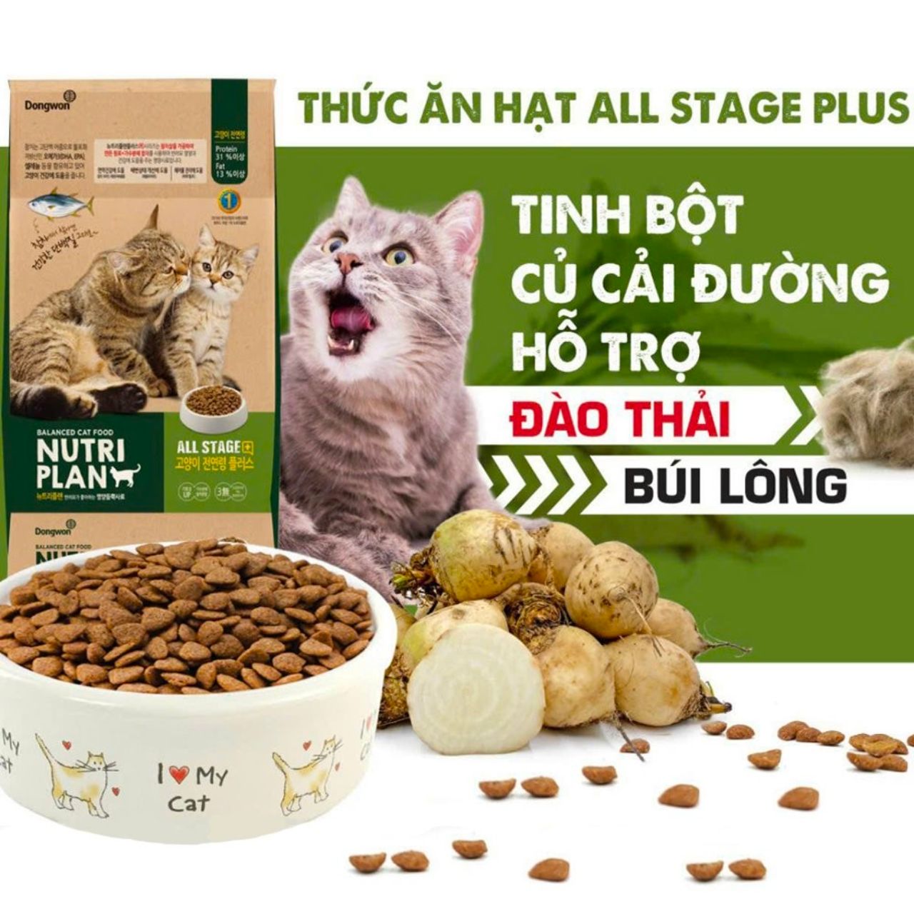 Thức Ăn Hạt Cao Cấp Dành Cho Mèo Mọi Lứa Tuổi Nutri Plan