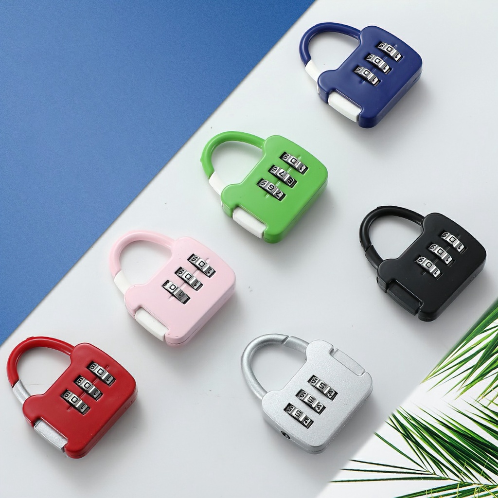 3 Digit Durable Code Combination Password Lock Mini Luggage Case Lock Backpack Padlock -Aeneas Shop