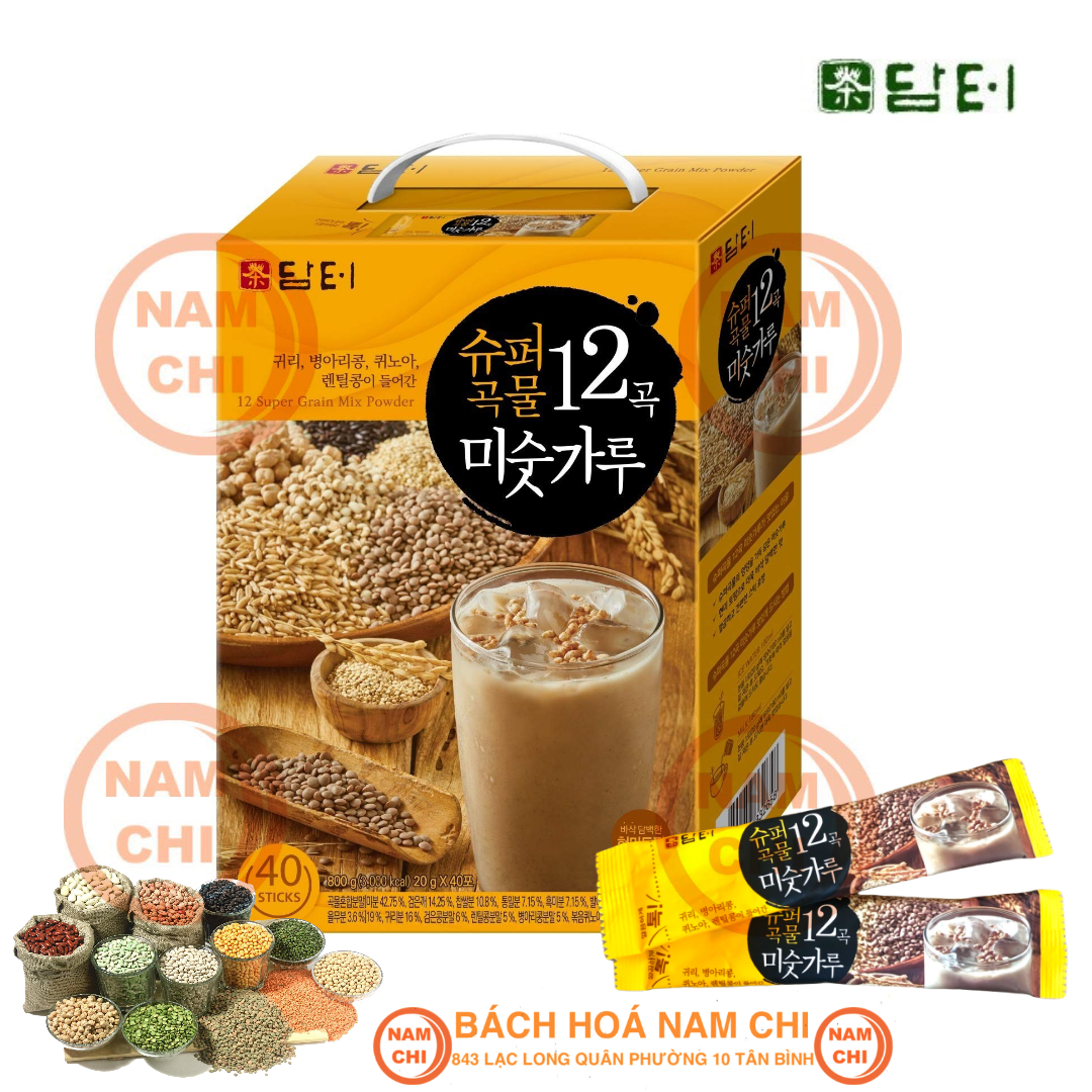 Ngũ cốc damtuh 12 loại hạt hộp 800g - hàn quốc