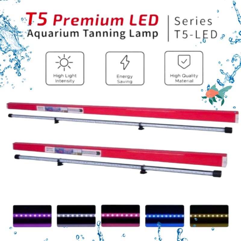 Lampu Led Aquarium Tanning AQUAMAN T5 92 5X GANTI WARNA