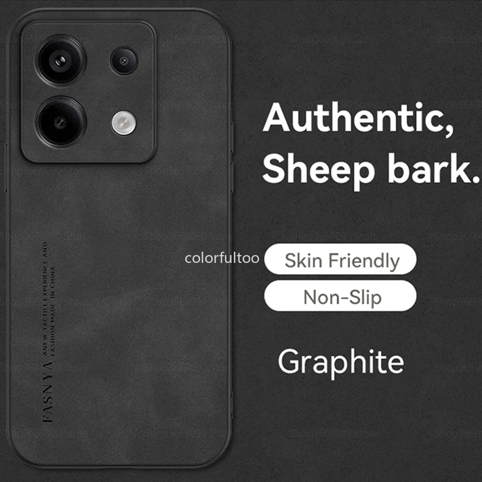 Da thuộc da cừu vỏ điện thoại Cho Redmi Note 13 Pro Cộng Với 13Pro + Note13 Note13Pro 5G bề mặt lì Trường Hợp nhựa TPU mềm Silicone Vỏ bảo vệ Cover Quay Lại