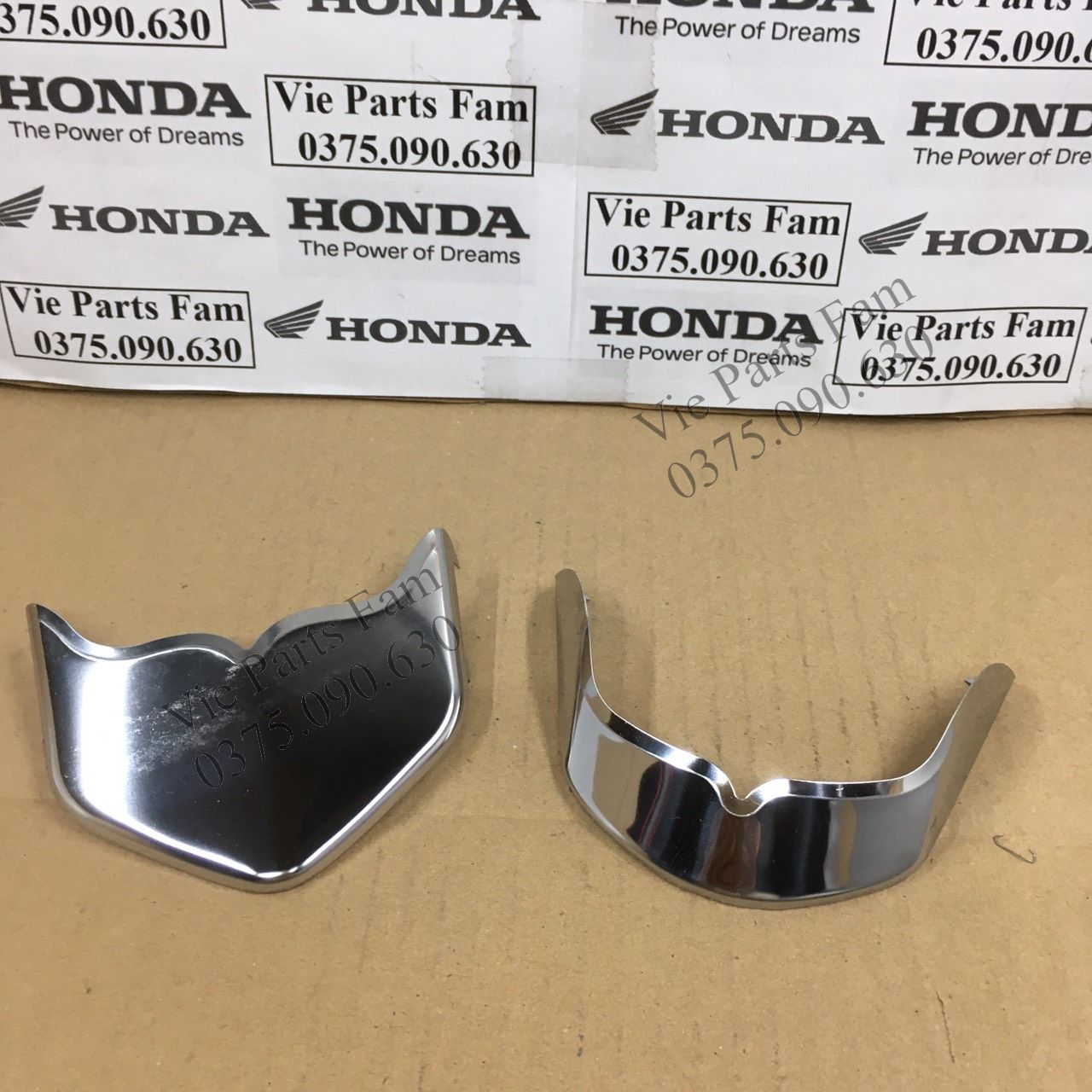 Combo 2 món mỏ dè inox trước sau vision 2015-2020