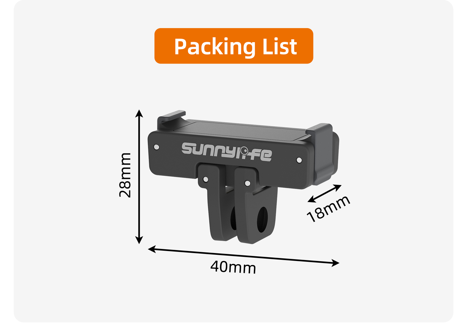 For DJI OSMO ACTION4/3/2 Quick Release Adaptor Foldable Quick Release Plate Expansion Accessory