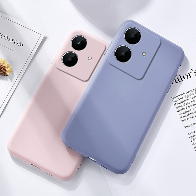 Sroof For Realme Note 60 60x Liquid Silicone Macaron Candy Color TPU Falling and shockproof Soft Phone Case Shell Protector Back Cover.