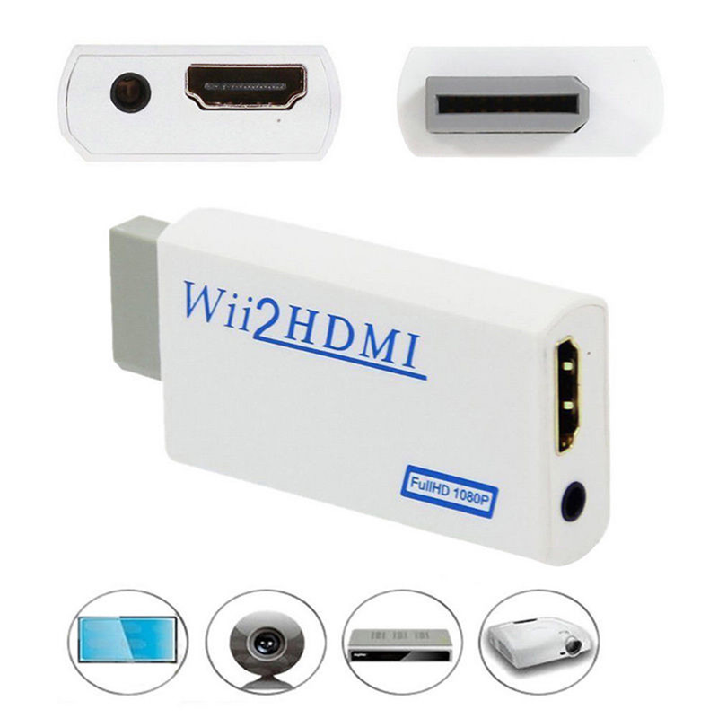 HD Wii To HDMI 1080P/720P Upscaling Converter Adapter Connector With 3.5MM ZHIYU. 