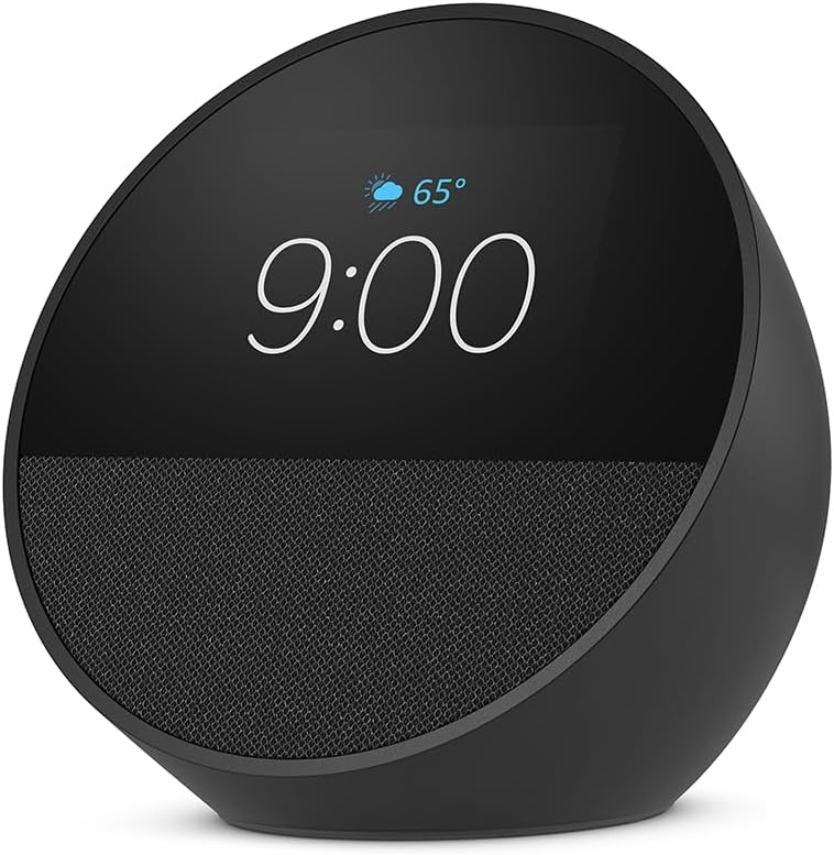 All-new Amazon Echo Spot , Smart alarm clock with vibrant sound +