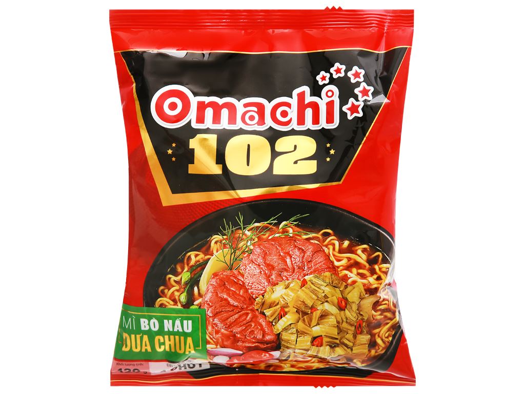 Mì Bò Nấu Dưa Chua Omachi 102 Gói 120g thumbnail