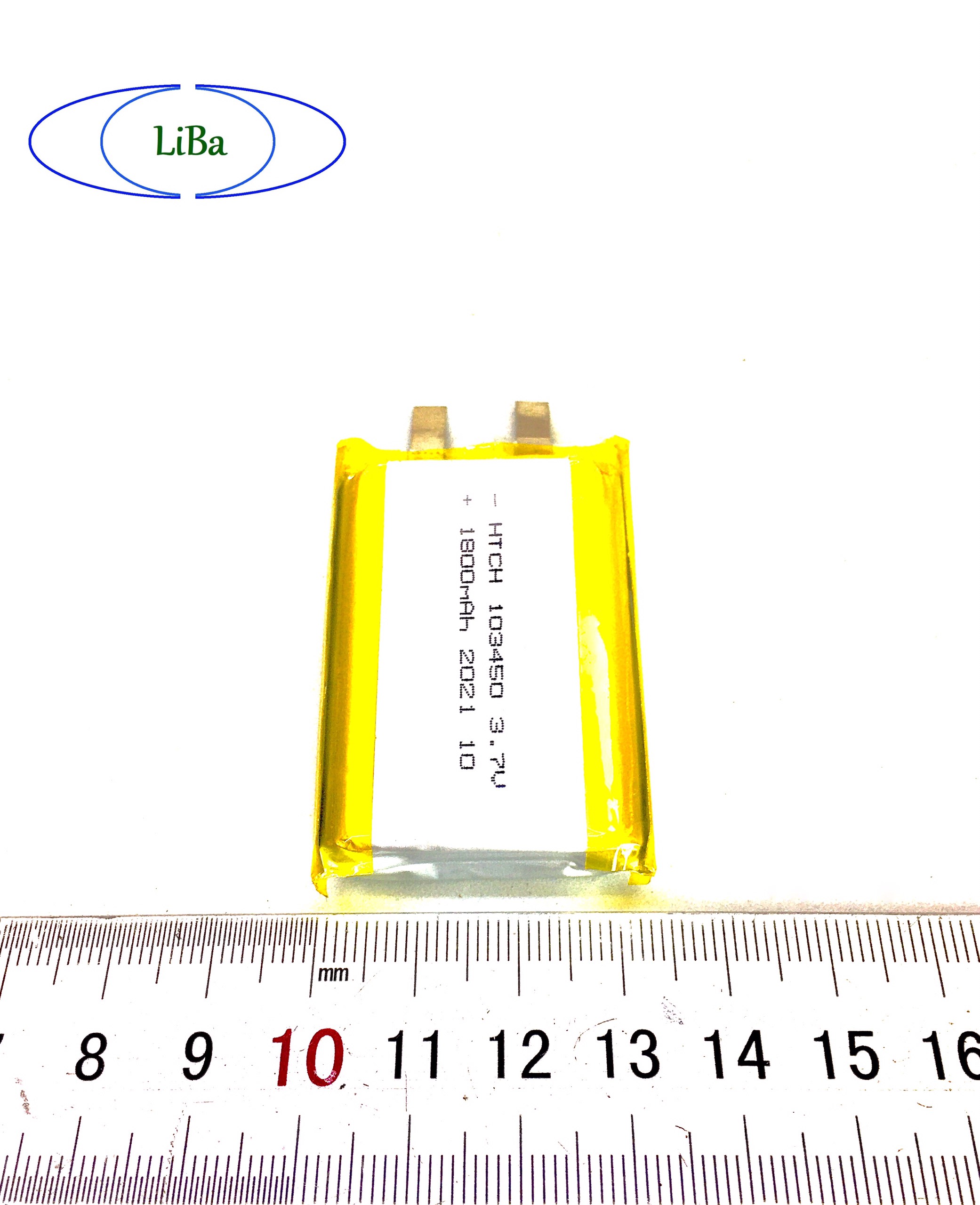 Pin Lithium Polyme (Lipo) 3.7V 1800mAh 103450 - LiBa