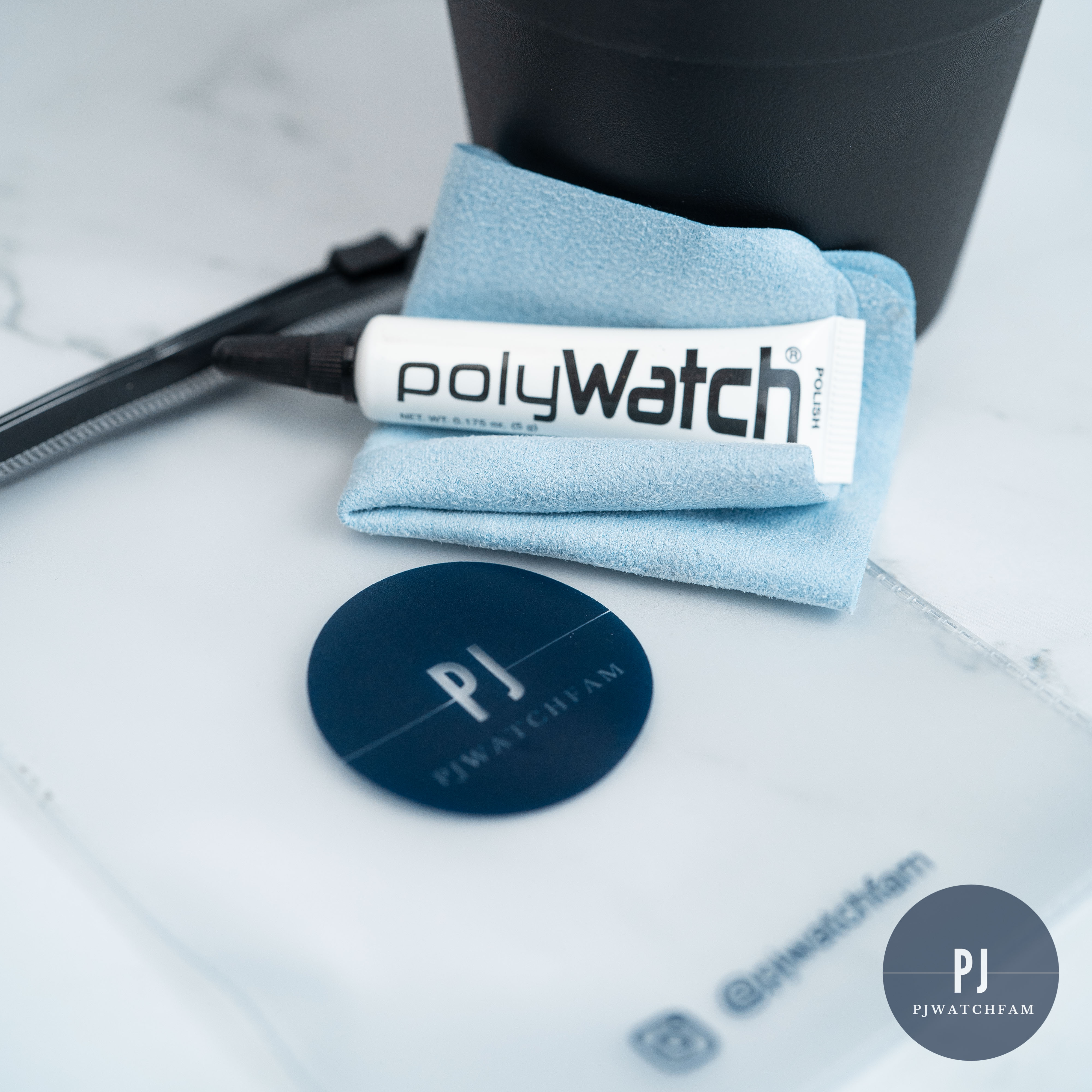 Polywatch Poly Watch Plastic Crystal Glass Polish & Scratch Remover Repair  Tool Set with Cloth