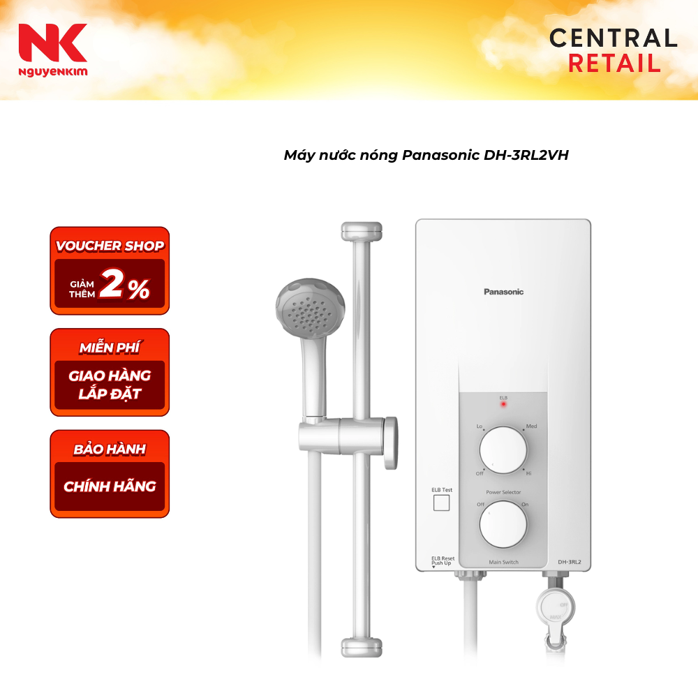 Máy nước nóng Panasonic DH-3RL2VH