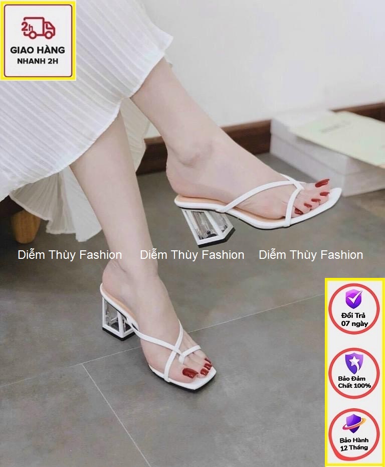 Giày dép cao gót 5cm hàn quốc kiểu mới 2022