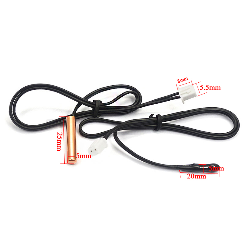 Air conditioning temperature sensor 5K 10K 15K 20K 25k 50K Air Conditioner Tube Sensor rubber head copper head.