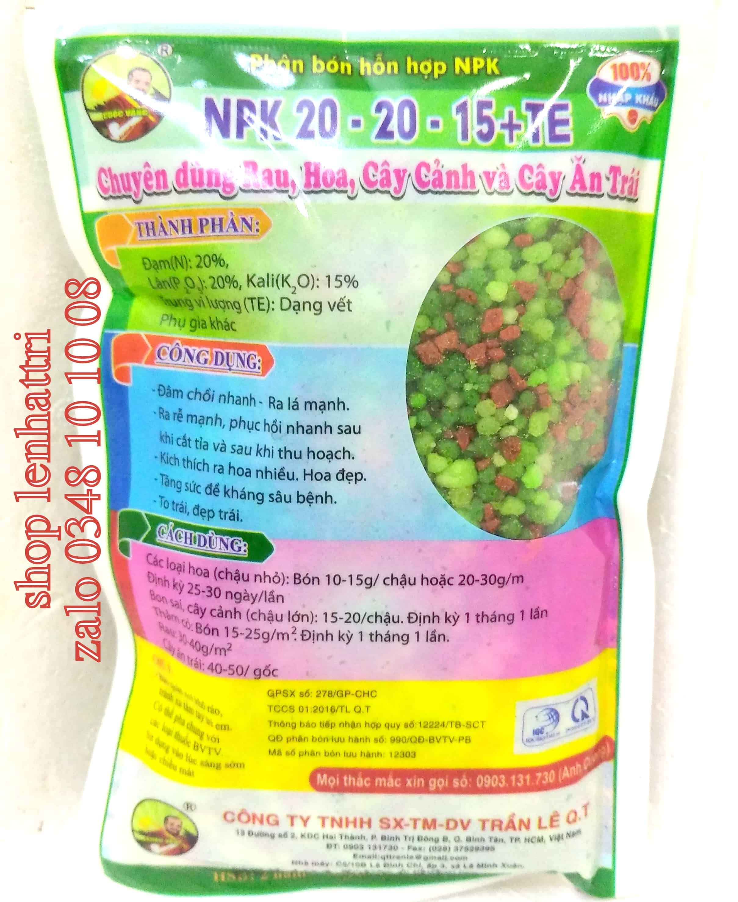 Phân bón NPK 1kg